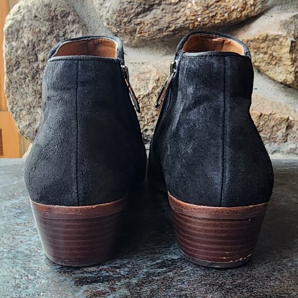 Sam Edelman Black Suede Petty Ankle Bootie Size 8M - Picture 11 of 14